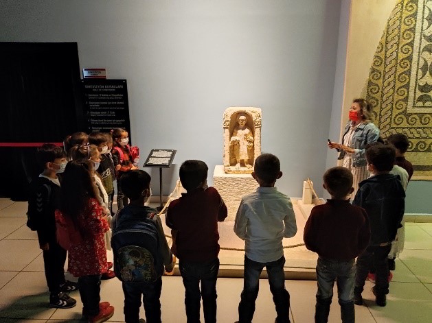 Gaziantep Çaykuyu köyü öğrencileri, Zeugma Mozaik Müzesi'nde arkeolojiyle tanıştı